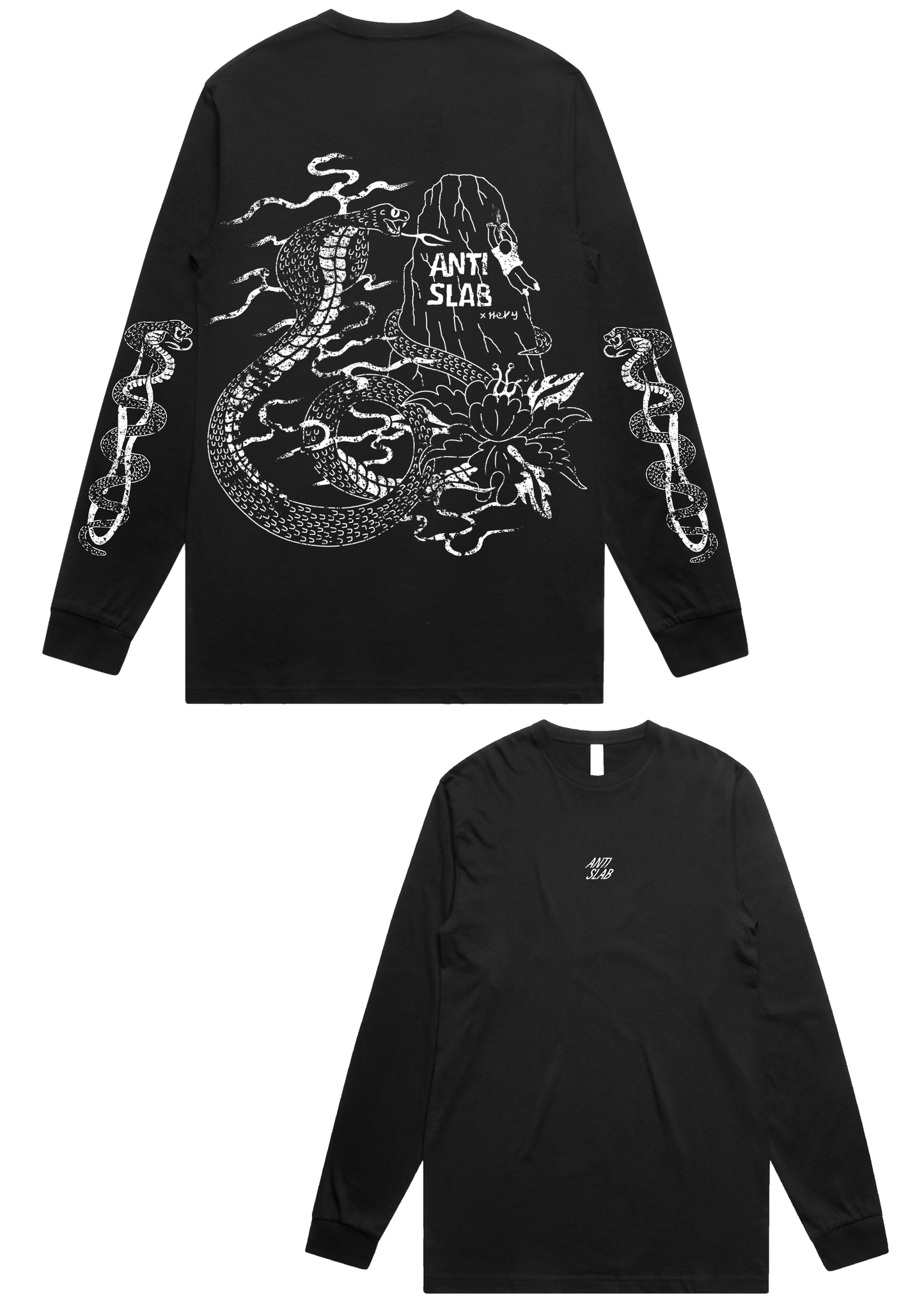 I’VE GOT SNAKES ON MY SLEEVES. LONG SLEEVE BLACK