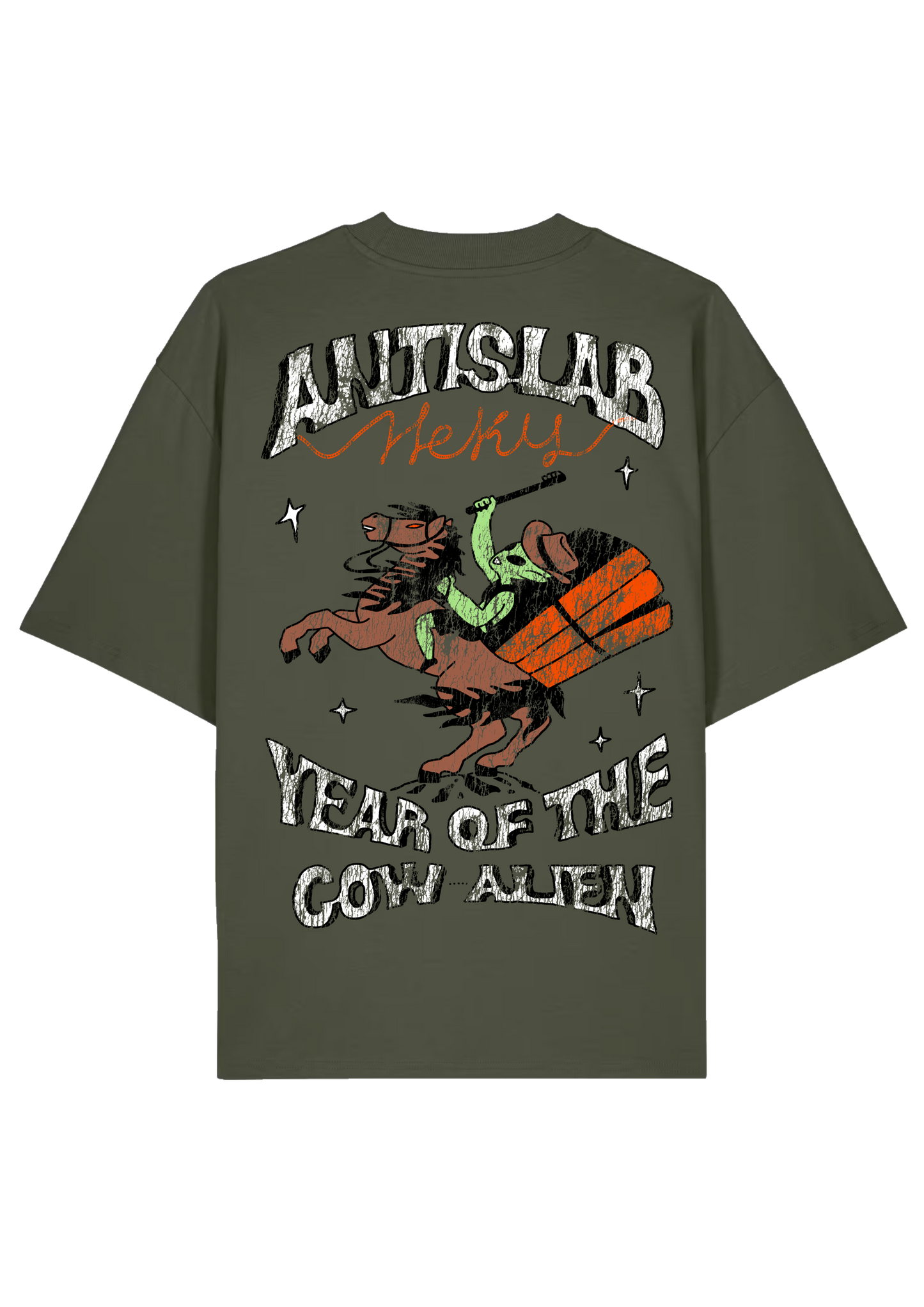 HEKY x ANTISLAB. Full colour Horse year Tee.
