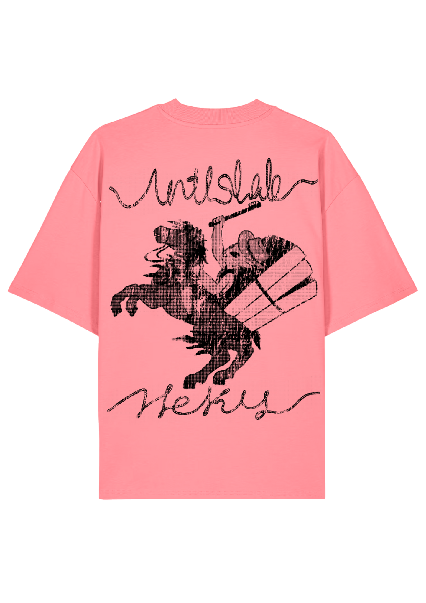 HEKY x ANTISLAB. Faded pixel Horse year Tee.